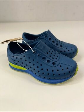 NWT Native Robbie Surgarlite Block Shoes in Blue/Palm Size C6
